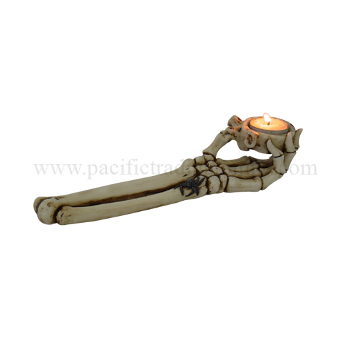 9065 Skeletal Hand Candle Holder